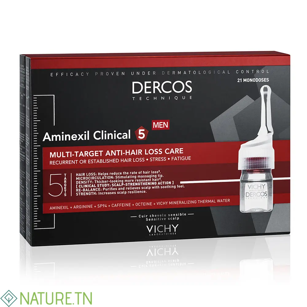 VICHY DERCOS AMINEXIL CLINICAL 5 HOMME 21 AMPOULES 1 VICHY DERCOS AMINEXIL CLINICAL 5 HOMME 21 AMPOULES 1