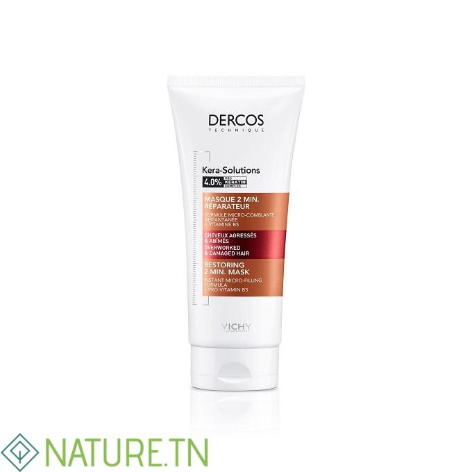 VICHY DERCOS KERA-SOLUTIONS MASQUE 2MIN REPARATEUR 200ML 3 VICHY DERCOS KERA-SOLUTIONS MASQUE 2MIN REPARATEUR 200ML