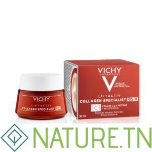 VICHY LIFTACTIV COLLAGEN SPECIALIST CREME DE NUIT ANTI RIDES + VITAMINE C 50ML