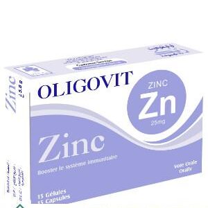 VITAL OLIGOVIT ZINC 25MG 15 GELULES