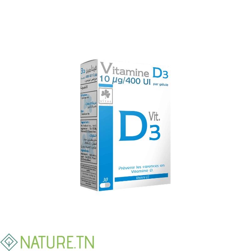 VITAL VITAMINE D3 30 GELULES 3 VITAL VITAMINE D3 30 GELULES