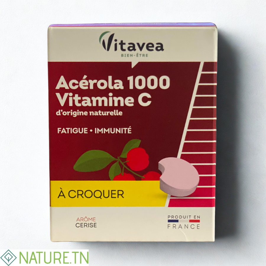 VITAVEA ACEROLA 1000 VITAMINE C 28 COMPRIMES A CROQUER 3 VITAVEA ACEROLA 1000 VITAMINE C 28 COMPRIMES A CROQUER