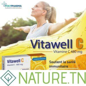 VITAWELL C VITAMINE C 480 MG 30 COMPRIMES