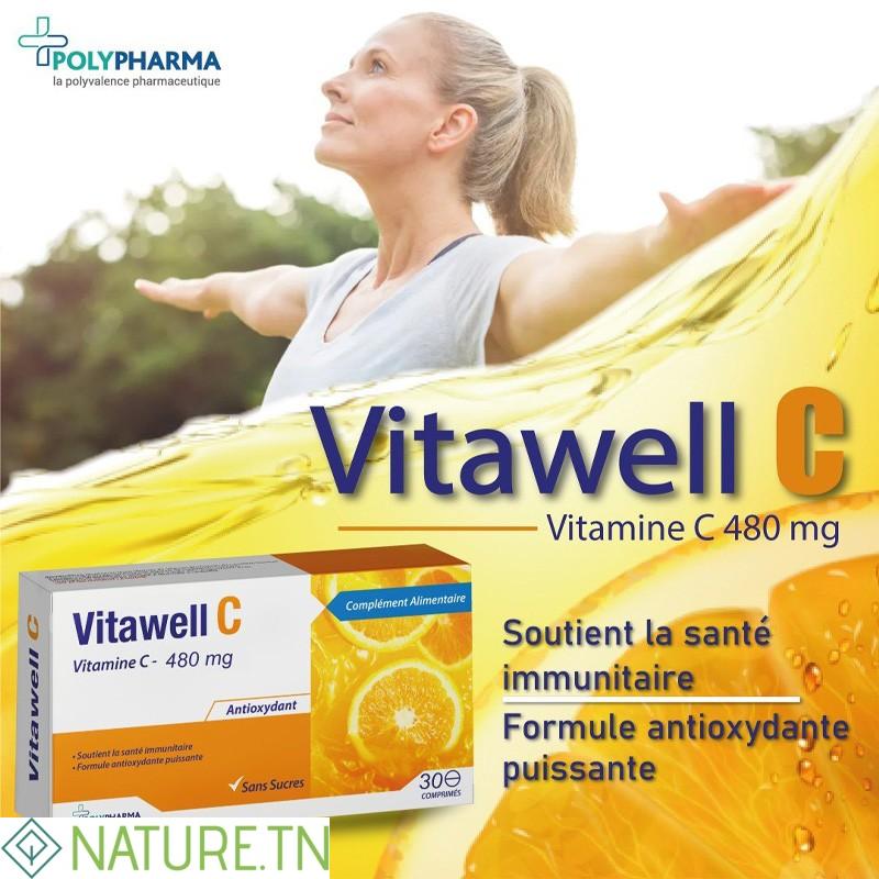 VITAWELL C VITAMINE C 480 MG 30 COMPRIMES 2