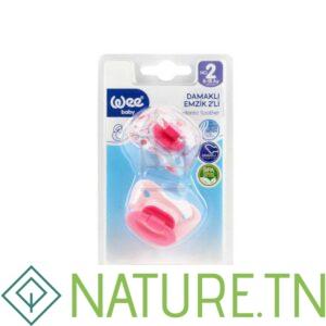 WEE BABY 2 SUCETTES ORTHODONTIC 6-18M 166