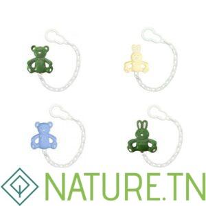 WEE BABY ATTACHE SUCETTE CHAINETTE ANIMAUX
