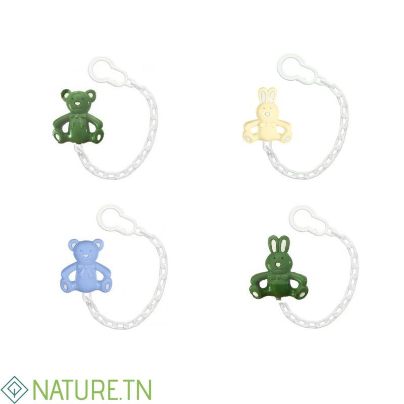 WEE BABY ATTACHE SUCETTE CHAINETTE ANIMAUX 1 WEE BABY ATTACHE SUCETTE CHAINETTE ANIMAUX 1