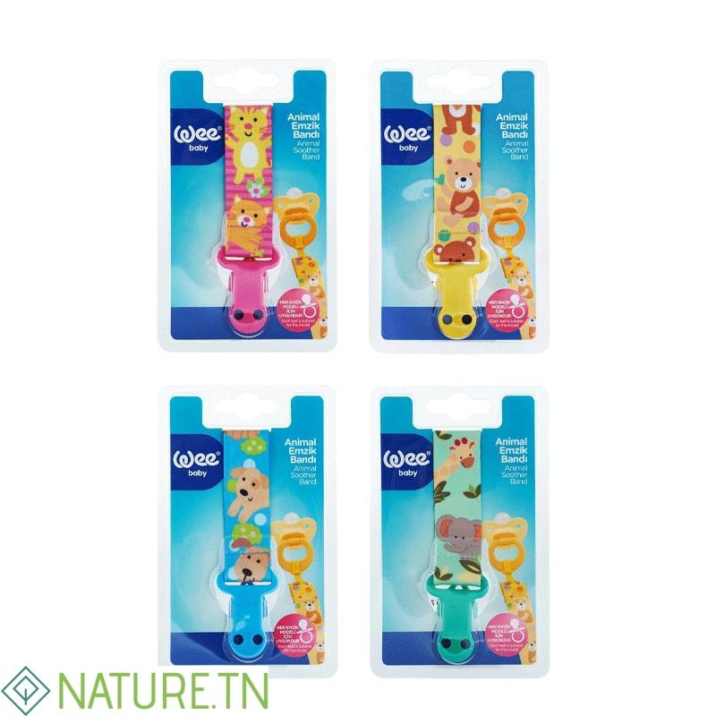 WEE BABY ATTACHE SUCETTE RUBAN ANIMAUX 2 WEE BABY ATTACHE SUCETTE RUBAN ANIMAUX 2