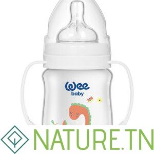 WEE BABY BIBERON COL LARGE PP AVEC POINGEE 0-6M 150 ML