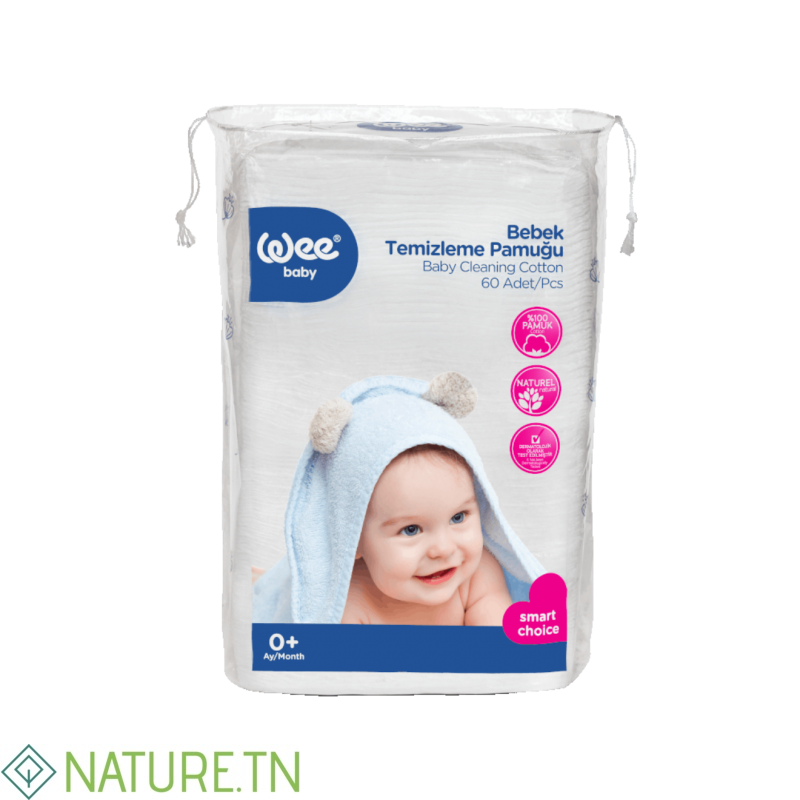 WEE BABY COTON CARRÉ B/60 3 WEE BABY COTON CARRÉ B/60