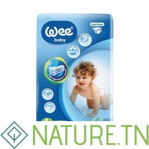 WEE BABY COUCHE TAILLE 4 MAXI 7-14KG 60 PIECES