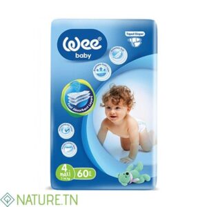 WEE BABY COUCHE TAILLE 4 MAXI 7-14KG 60 PIECES