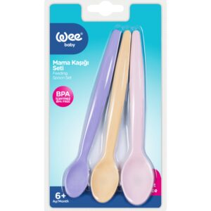 WEE BABY SET DE 3 CUILLÈRES EN PLASTIQUE