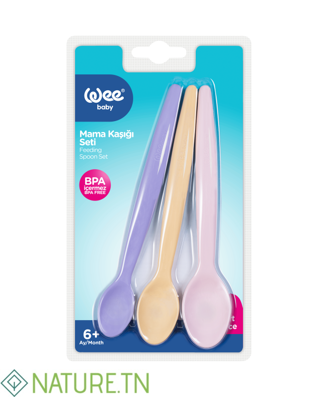 WEE BABY SET DE 3 CUILLÈRES EN PLASTIQUE 3 WEE BABY SET DE 3 CUILLÈRES EN PLASTIQUE