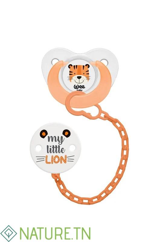 WEE BABY SUCETTE + ATTACHE SUCETTE CHAINE 0-6 371 3 WEE BABY SUCETTE + ATTACHE SUCETTE CHAINE 0-6 371