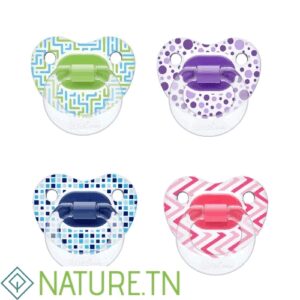 WEE BABY SUCETTE TRANSPARENTE DECOREE 0-6M 836