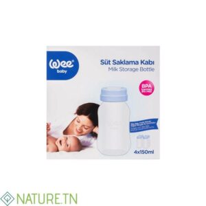 WEE MILK STORAGE BOTTLE 4*150ML