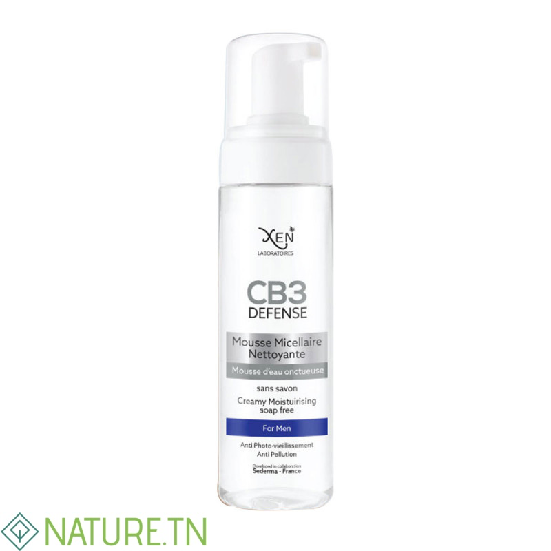 XEN CB3 DEFENSE MOUSSE MICELLAIRE NETTOYANTE FOR MEN 200ml 2