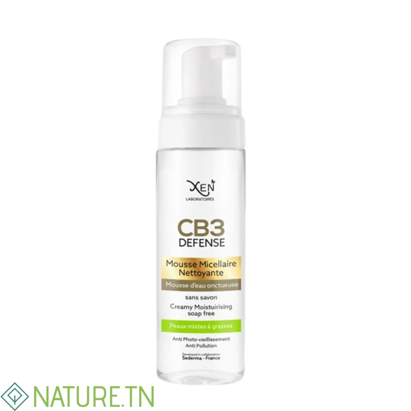 XEN CB3 DEFENSE MOUSSE MICELLAIRE NETTOYANTE PEAUX MIXTES A GRASSES 200ML 2 XEN CB3 DEFENSE MOUSSE MICELLAIRE NETTOYANTE PEAUX MIXTES A GRASSES 200ML 2