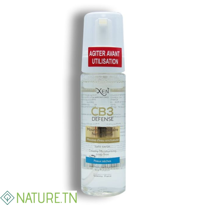 XEN CB3 DEFENSE MOUSSE MICELLAIRE NETTOYANTE PEAUX NORMALES A SECHES 200ml 3 XEN CB3 DEFENSE MOUSSE MICELLAIRE NETTOYANTE PEAUX NORMALES A SECHES 200ml