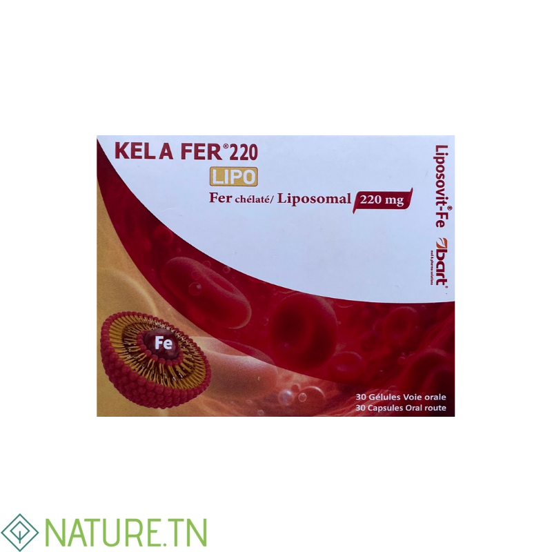 XEN KELA FER 220 LIPO MG 30 GELULES 1 XEN KELA FER 220 LIPO MG 30 GELULES 1