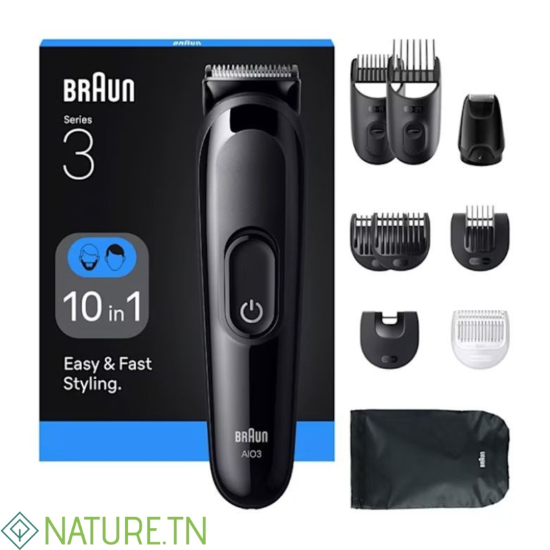 BRAUN TONDEUSE MULTIFONCTION 10EN1 RECHARGEABLE REF AIO3560 3 BRAUN TONDEUSE MULTIFONCTION 10EN1 RECHARGEABLE REF AIO3560